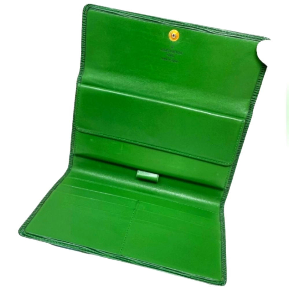 LOUIS VUITTON AUTHENTIC GREEN EPI LEATHER WALLET EUC - Picture 2 of 14